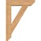 Ekena Millwork Traditional Slat Smooth Bracket w/ Offset Brace, Western Red Cedar, 7 1/2"W x 30"D x 42"H BKT0806X30X42TRA06SWR - alternate 3